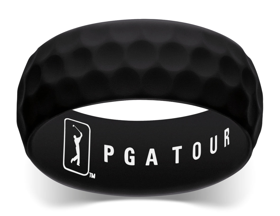 Black Stamped DiMPLD Golf Ring