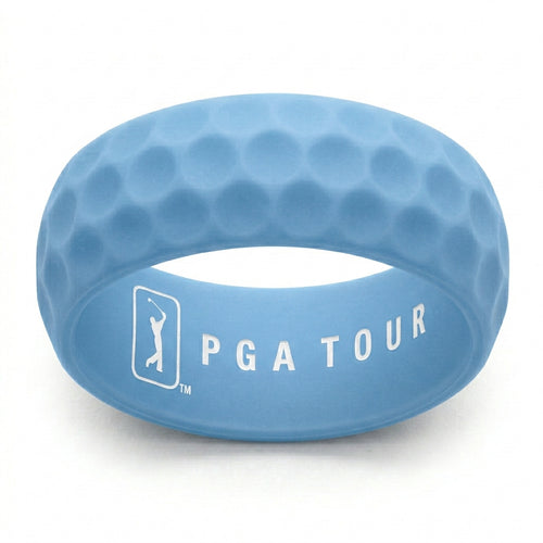 Sky Blue Stamped DiMPLD Golf Ring