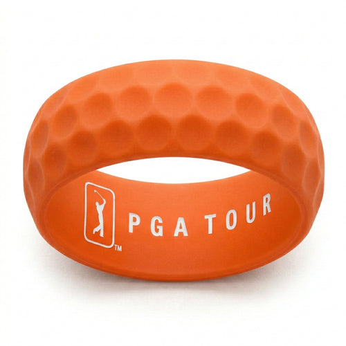 Orange Stamped DiMPLD Golf Ring