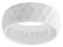 White Debossed DiMPLD Golf Ring