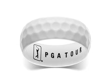 White Stamped DiMPLD Golf Ring