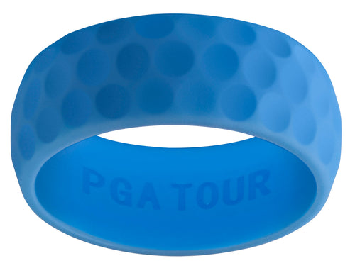 Matte Blue Debossed DiMPLD Golf Ring