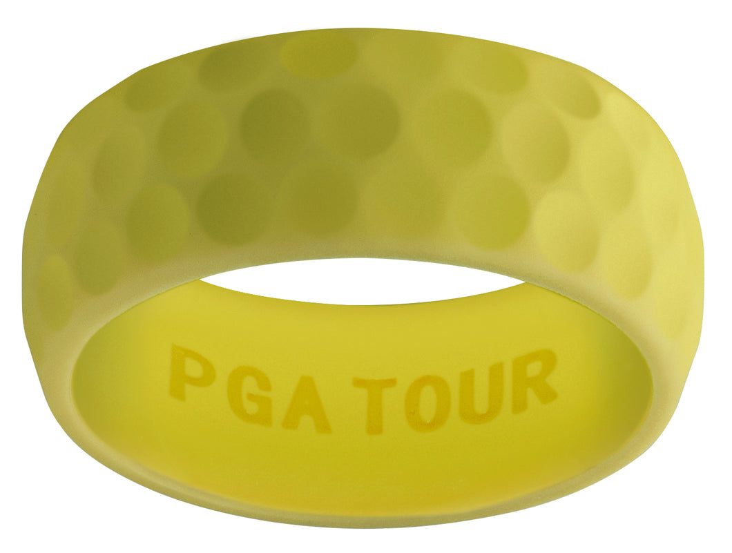 Optic Yellow Debossed DiMPLD Golf Ring