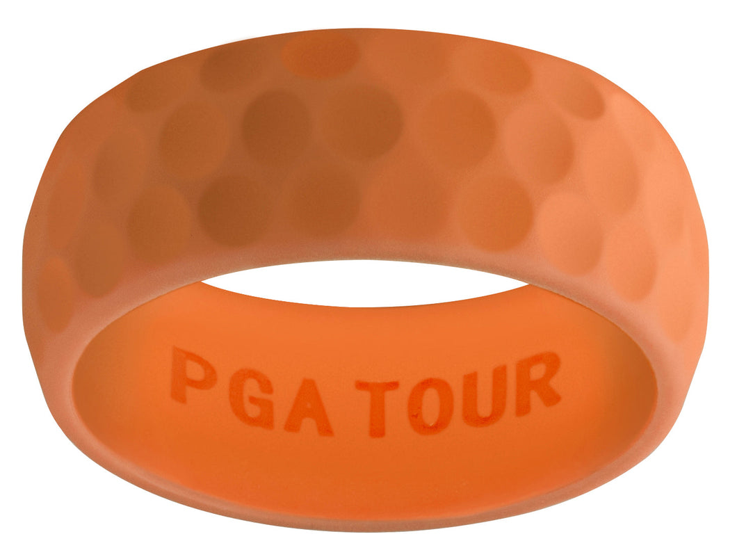 Matte Orange Debossed DiMPLD Golf Ring